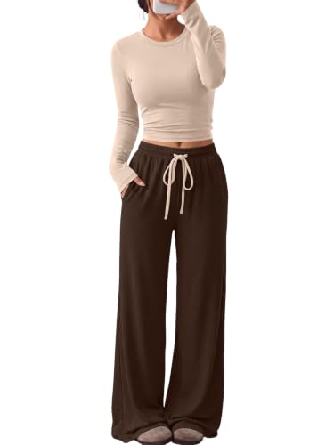 Image of Trendy Queen Women's 2 Piece 2026 Fall Fashion Lounge Set with Pockets