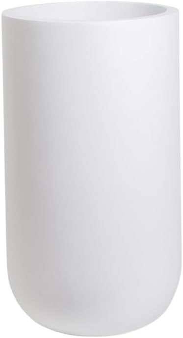 The Bedford Planter Pot, Large Fiberglass Planter, Indoor/Outdoor, Drainage Hole and Removable Plug