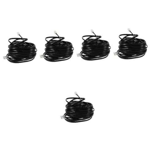 Câbles téléphoniques robustes DOITOOL lot de 5 pour prise murale et téléphone fixe