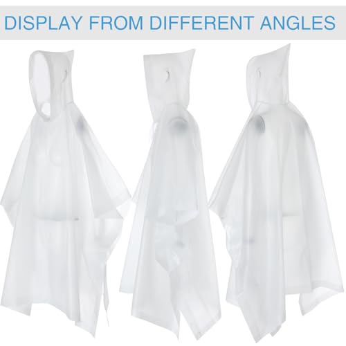 Zhehao 20 Pcs Rain Ponchos for Adult Reusable Waterproof Plastic Rain Coat2