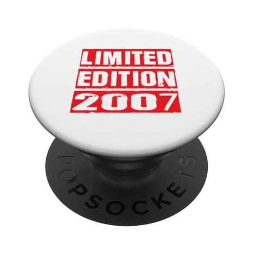 Edición limitada 2007 Cumpleaños 2007 2007 Vintage PopSockets PopGrip Intercambiable