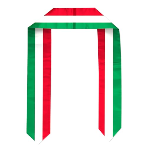 Italy Flag Graduation Stole Sash, Italy Flag Graduation Shawl Sash Stole Wraps Scarf For International Study Pride Women Men3