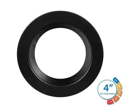 Image of DLR4(v6) 4-inch Black Selectable Recessed LED Downlight (DLR4607120SBK)