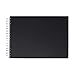 Artway 2302278 Studio - Spiral Bound A4 Sketch Book - Landscape - 96 Pages (48 Leaves) of 170gsm Cartridge Paper - Hardback Sketchbook, Black