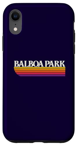 バルボアパーク サンディエゴ カリフォルニア レトロ - バルボアパーク SD CA スマホケース iPhone XR 用