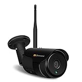 Jennov 5MP Wireless WiFi Security Camera H264+ Video Home Surveillance Outdoor Waterproof and Siren Alarm 2.4G Wi-Fi/Ethernet Connection Motion Detection Two-Way Audio