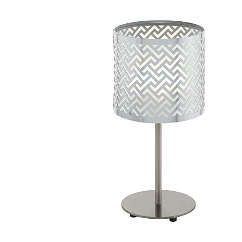 Preisvergleich Produktbild EGLO LEAMINGTON 1 Tischleuchte Stahl 60 W, nickel-matt, chrom
