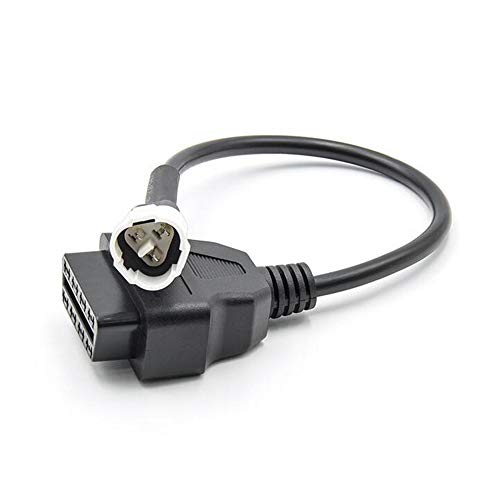 Cable OBD2 para moto Yamaha conector OBDII de diagnosis 3 pines a 16 pines escáner de motor