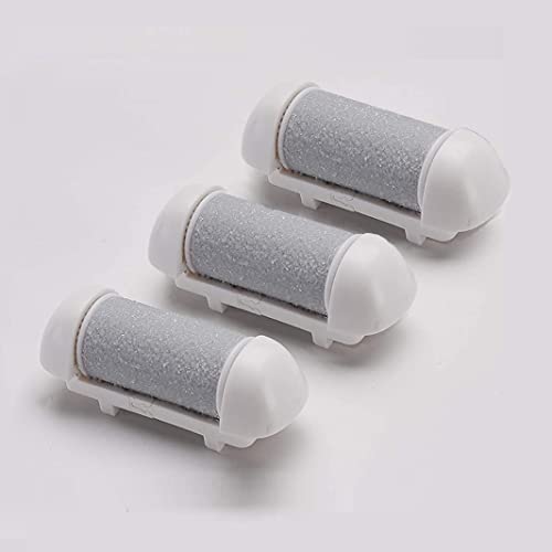 3 Pack Electric Callus Remover Refill Grey, Same Rough Replacement Rollers Professional Feet Care Grinding Heads (3pcs Extra Coarse)