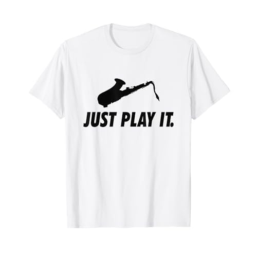 Divertido jugador de saxofón tenor jugar saxofón saxy banda de marcha regalo Camiseta