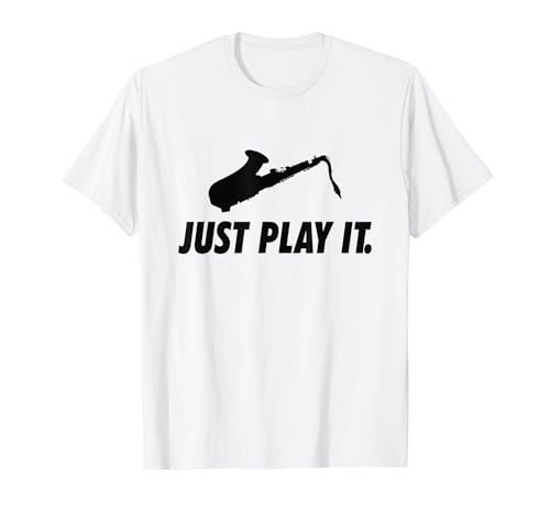 Divertido jugador de saxofón tenor jugar saxofón saxy banda de marcha regalo Camiseta
