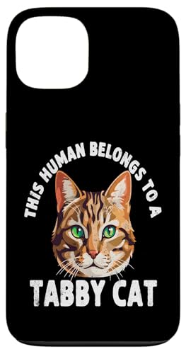 This Human Belongs To A Tabby Cat �t�@�j�[�L���b�g �X�}�z�P�[�X iPhone 13 �p
