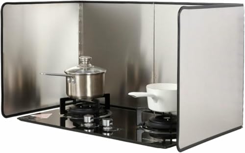 Generico Paraspruzzi in Acciaio Inox - Schermo antischizzi a Maglia fine per friggere, Antiaderente per la Cottura su fornelli, Strumento Essenziale per la Sicurezza in Cucina (Dimensioni: 40x80x40 c