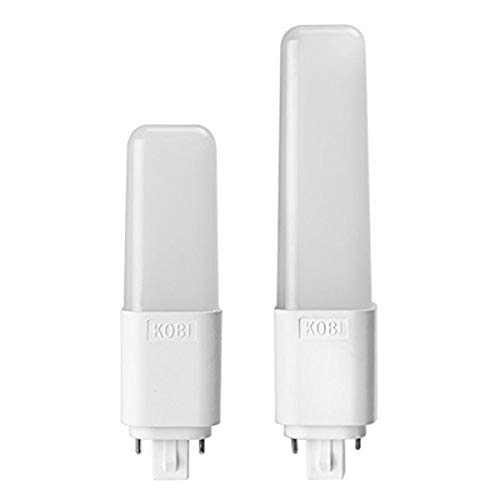 Kobi Electric PL-1850-PP-G24 K4Q8 PLC Plug & Play 360 Deg G24 18W CFL Equal Dimmable 5000K Light Bulb