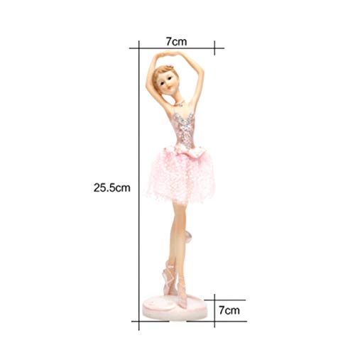 Dancing Ballerina Girl Figurine, Miniature Ballerina Girl Figure Collection Playset Doll Toy, Ballerina Girl Cake Topper, Ballerina Girl Plant Pot Craft Dollhouse Decoration, Cake Decoration - Thumbnail 2