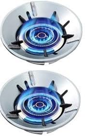 Qwid Gas Saver Burner Stand Round Gas Chula Burner Gas Saver stand Jali Ring Fire & Windproof Energy Saving, Gas Chula Support Stand Pack of 2-image-39