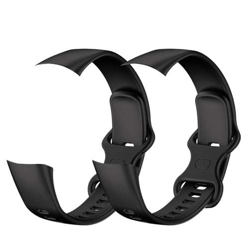Excelpeakia Fitness Tracker Thin Slim Line Step Tracker Watch Replacement Wrist Bands(Not For Other Models) (Black)