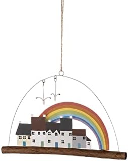 Shoeless Joe House Scene With Rainbow Driftwood Hanger