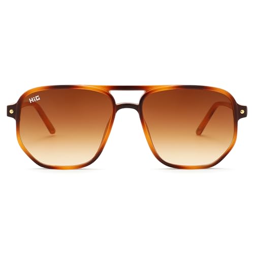 Vintage Square Aviator Sunglasses for Women Men Trendy 70s Double Bridge Frame UV400 Protection Shades2