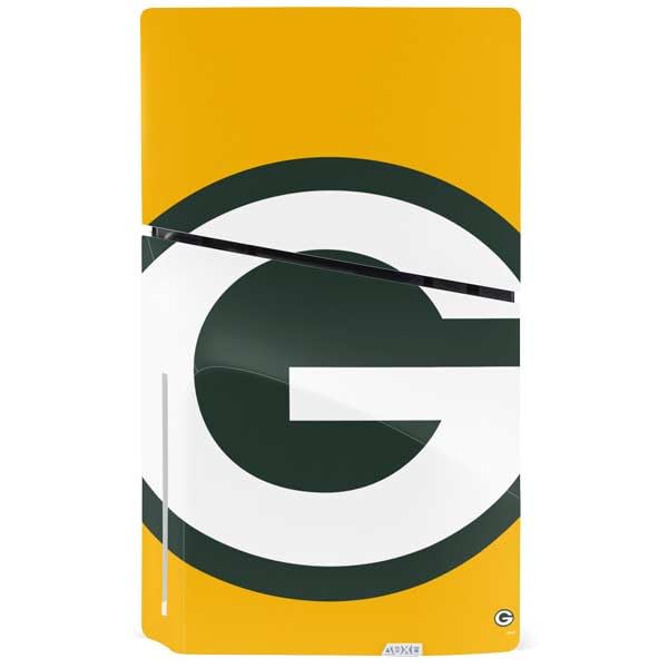 Skinit Decal Gaming Skin Compatible with PS5 Slim Disk Bundle - Officially Licensed NFL Green Bay Packers Large Logo Design