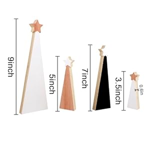 Christmas Wooden Christmas Tree, 4pcs Wooden Christmas Tree Tabletop Ornaments for Christmas Decor, Christmas Decorations for Home Office Farmhouse Centerpieces Original Christmas Wooden Christmas Tree 4pcs Wooden Christmas Tree Tabletop Ornaments for Christmas Decor Christmas Decorations for Home Office Farmhouse Centerpieces Original