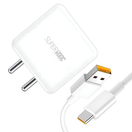Image of TOPGO Fast Charging Adaptor and USB to Type C Cable Combo Compatible with Realme, Samsung, OnePlus, Tecno, Oppo, Infinix, Lava, Motorola, Mobiles, Dash, Warp, Vooc, Supervooc All Protocols Supported