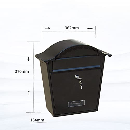 Sdgh House Eaves Rainproof Courier Collection Cabinet Company School Letter Storage Box Private Villa Outdoor Post Box Mailbox (Color : D) #TOP1