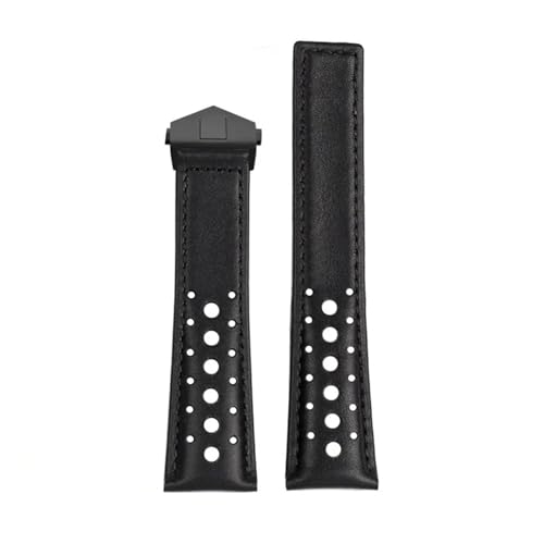 Bracelet montre Huawei GT5 GT3 GT2 Pro en cuir véritable noir souple