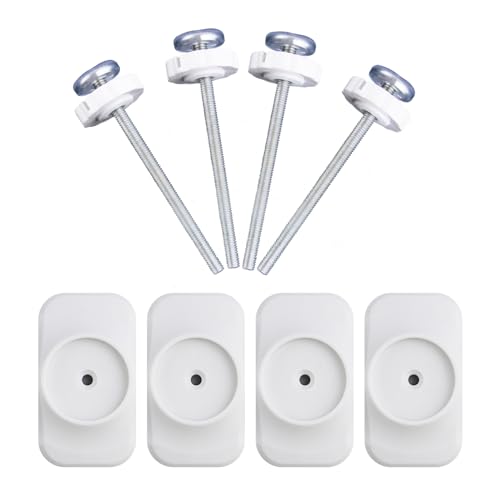 Baby Gate Extender Extension, 4 Pack Baby and Pet Babys Gate Replacement Parts, M8 (8mm) Replacement Bolt Part for Babys and Pet Pressure Mounted Safety-Gates, Extra Long Tension Gates Extender