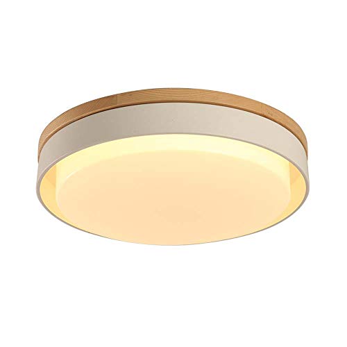 Sheen Led 24w Lámpara De Techo, Montaje Empotrado 20" Redondo Plafón Lámpara Acrílico Pasillo Pasillo Dormitorio 48x48cm-blanco Luz Cálida