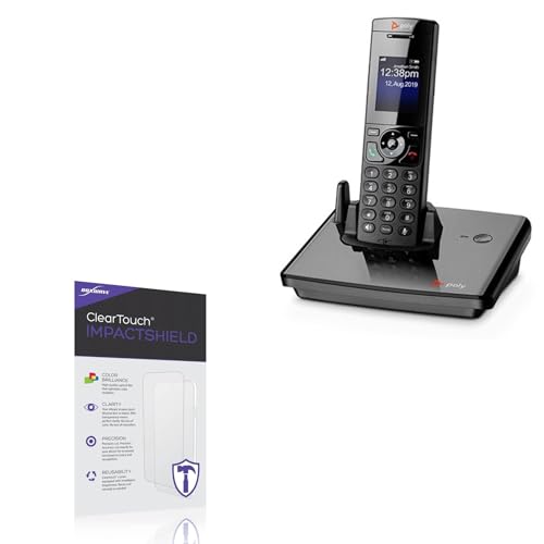 BoxWave Screen Protector Compatible With Poly VVX D230 - ClearTouch ImpactShield (2-Pack), Impenetrable Screen Protector Flexible Film