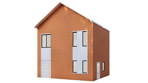 27x23' Two-Story 3 Bedroom Home Building Plans with Floor Plans,