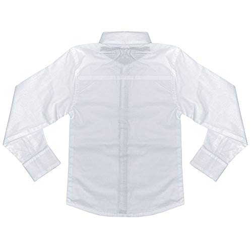 Camisa Look Jeans Manga Longa Branca - BRANCO - 16