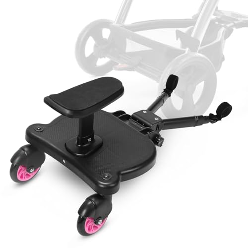 Per tutti i giorni e i viaggi: pratico per lo shopping, al parco, in viaggio o durante lunghe passeggiate con neonati e bambini. La pedana per passeggino è progettata per percorsi piani. Si prega di non utilizzare su terreni irregolari, scale o pendenze forti e lasciare che i bambini guidino sotto la supervisione.