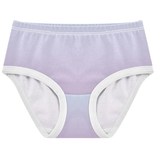 Joisal Elegant Blue Lilac Gradient Little Girl Panties Toddler Underwear Floral Cotton Animals Kids Briefs Undies 2t