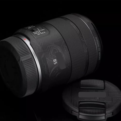 85 2 Calcomanías protectoras de vinilo para lente de cámara Canon RF 85 mm F2 Coat (circuito negro) - imagen 2