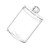 VICASKY Vorratsglas Mit Deckel Für Wattebausch Runde Wattepads Und Lebensmittel Luftdichtes Aufbewahrungsglas Praktisch Für Hausgebrauch