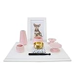 ペット仏具 ステージ(大) ホワイト 仏具セット おりんセット こりん かわいい仏具 供養 ピンク