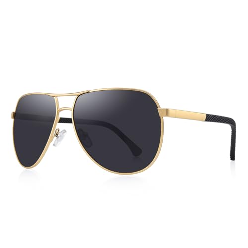 Men Classic Rectangle Sunglasses HD Polarized Sun glasses For Driving TR90 Legs UV400