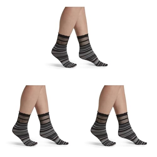Image of HUE womens Fashion Shortie Anklet Socks, Assorted