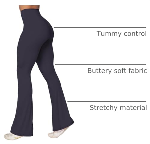 Image of Sunzel Flare Leggings, Crossover Yoga Pants with Tummy Control, High-Waisted and Wide Leg