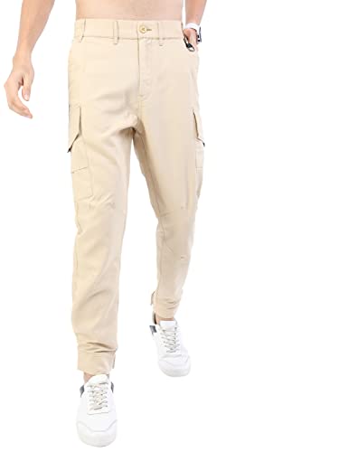 Image of KETCH Men Mid Rise Regular Fit Jogger Trouser