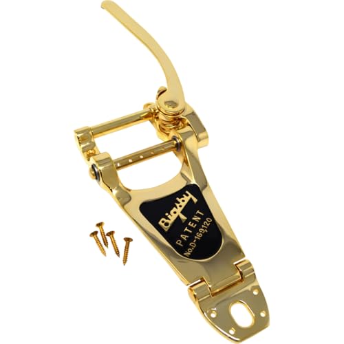 Bigsby B7G Vibrato String-Through Tailpiece for Guitars, Gold