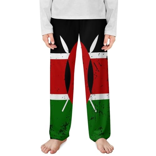 Retro Kenyan FlagChildren's Casual Pajamas150CM