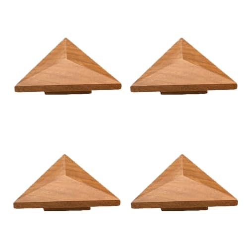 Image of Premium Wooden Knobs for Furniture Cabinets, Drawers & Wardrobes | Pack of 4 | Colour: Natural Wood | Material: Teak Wood | Size: 2 Inch-| 3 Years Warranty |
