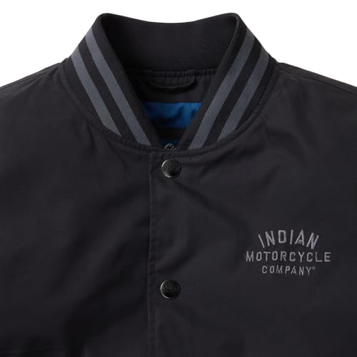 Indian Motorcycle Men's Casual Bomber, Black3