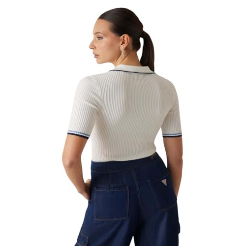 GUESS Women's Short Sleeve Thalia Polo Neck Sweater4