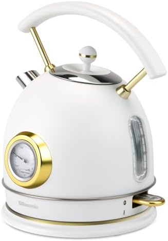 Rasonic Retro Electric Kettle Stainless Steel, 1.8L Tea Water Boi...