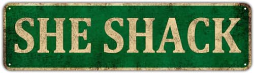 KIOZIY She Shack Metal Sign, Woman Cave, She Shed, Rustic Decor, 4