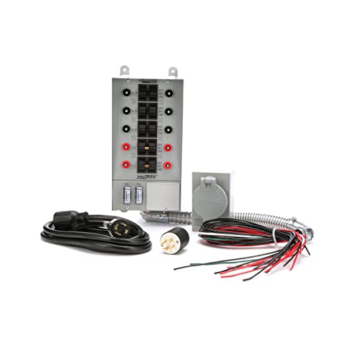 Reliance Controls 31410Crk Pro/Tran 10-Circuit 30 Amp Generator Transfer Switch Kit,Gray #TOP1